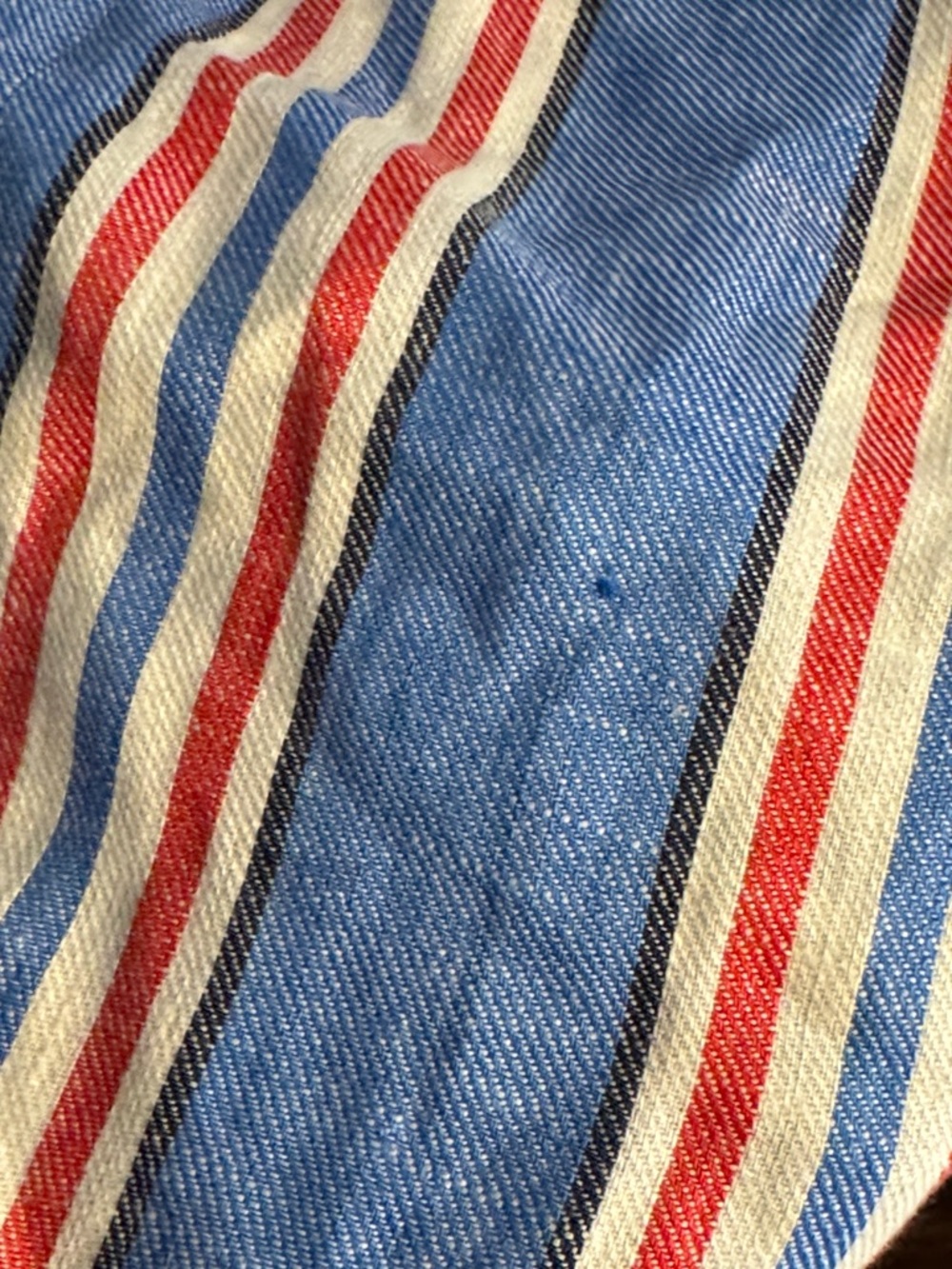 Boden Marylebone Red, White & Blue Striped Linen Blazer US Size 10 - Picture 11 of 11